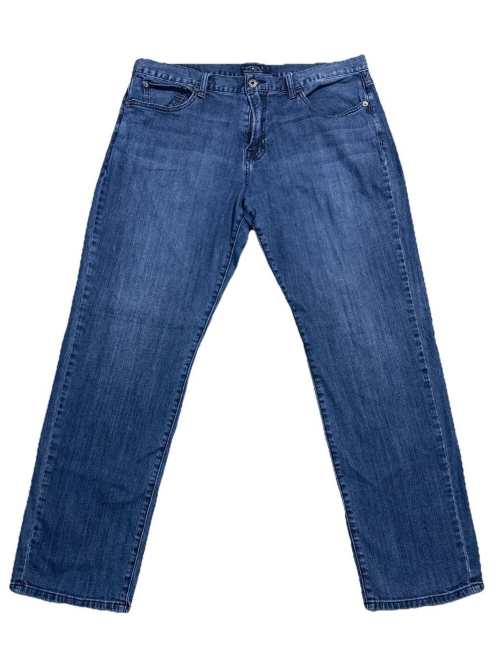 Lucky Brand 221 Original Straight Leg Denim Jeans Mens W38 L32 Dark Wash Zip Fly